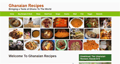 Desktop Screenshot of ghanaianrecipes.com